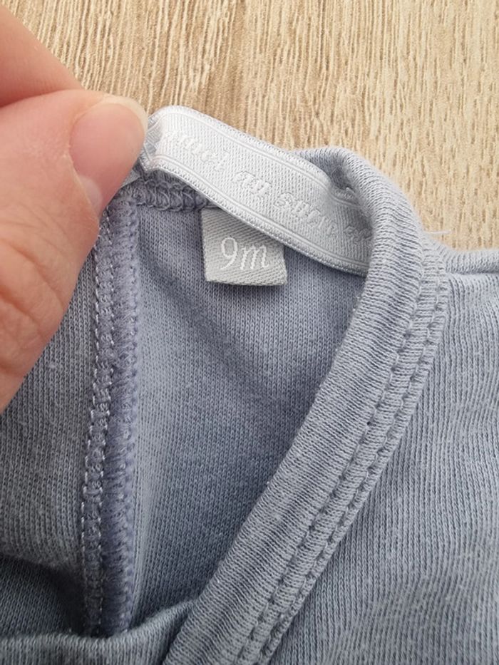 Pyjama bleu clair - taille 9 mois - Caramel au sucre - photo numéro 4