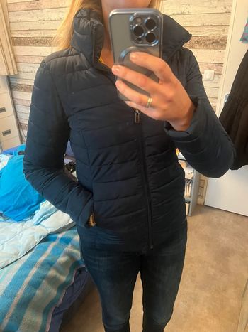 Superbe doudoune Best Moutain bleu pétrole taille S