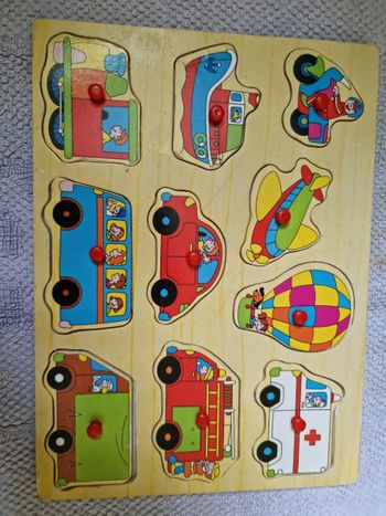 Puzzle en bois Moyens de transport