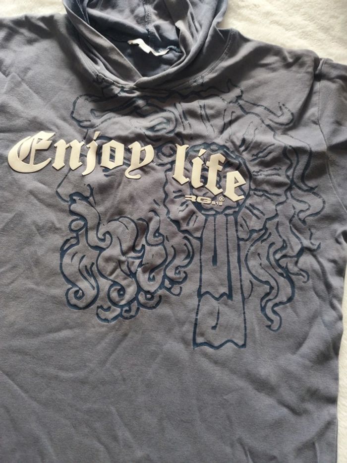 Maillot manche courte avec capuche homme taille L - photo numéro 8