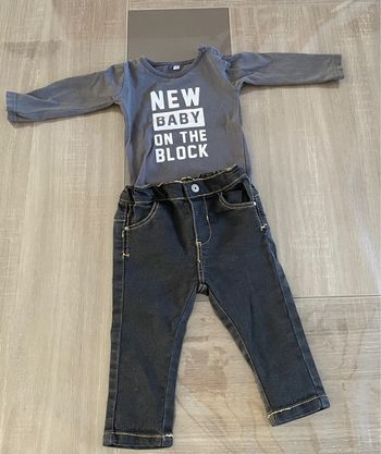 Body + pantalon 6 mois