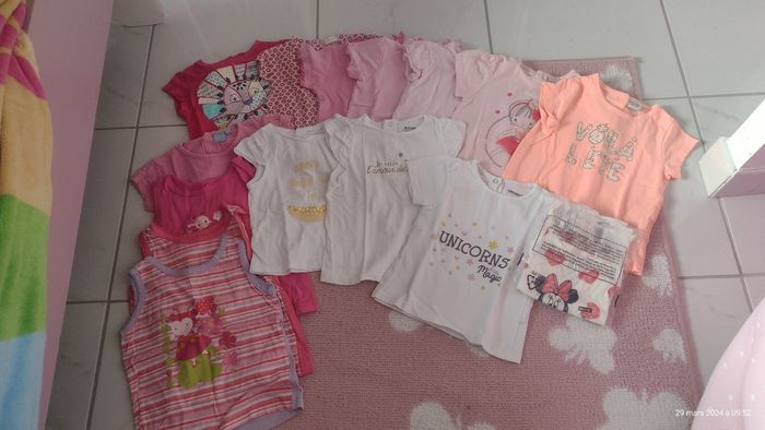 Lot 15 t-shirts manches courtes