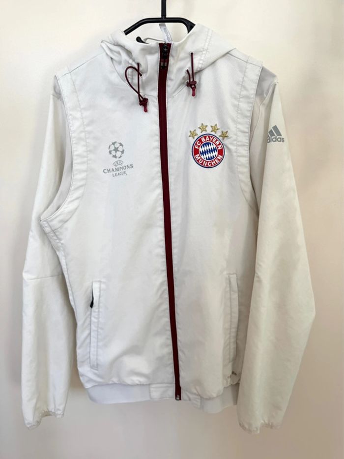 Veste blanche Bayern Munich UCL Adidas 2016/17 taille S - photo numéro 2
