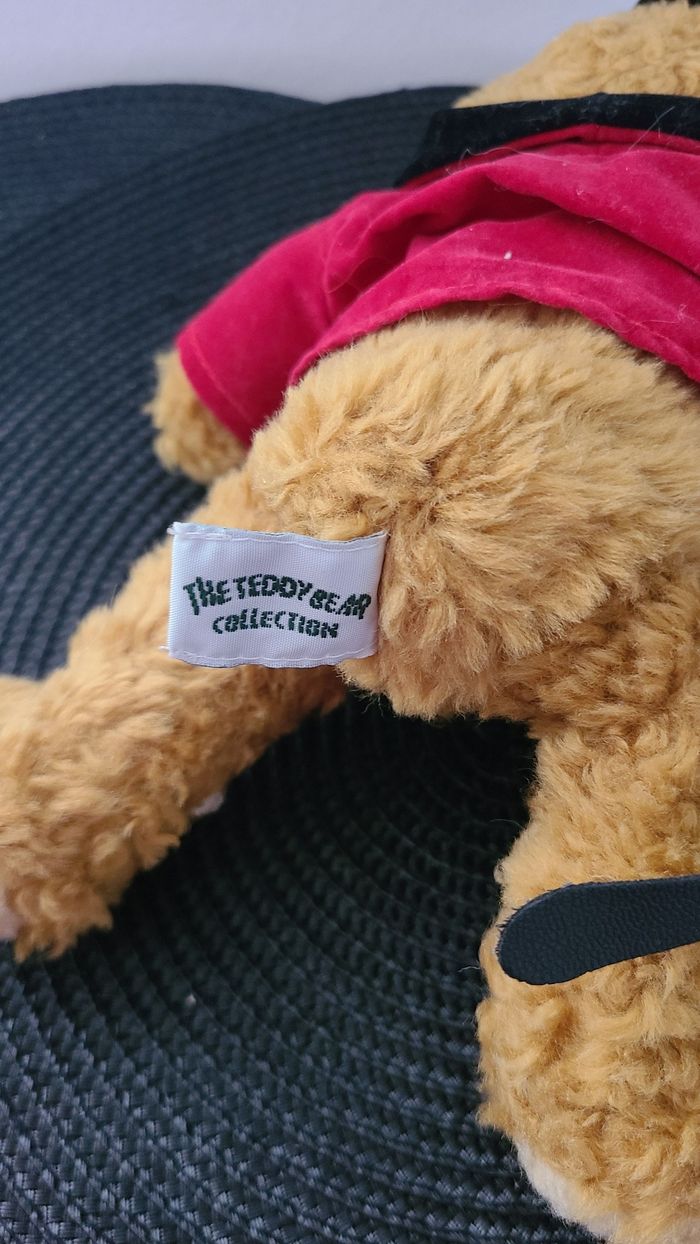 OURS DOUDOU TEDDY BEAR COLLECTION VESTE ROUGE - photo numéro 4