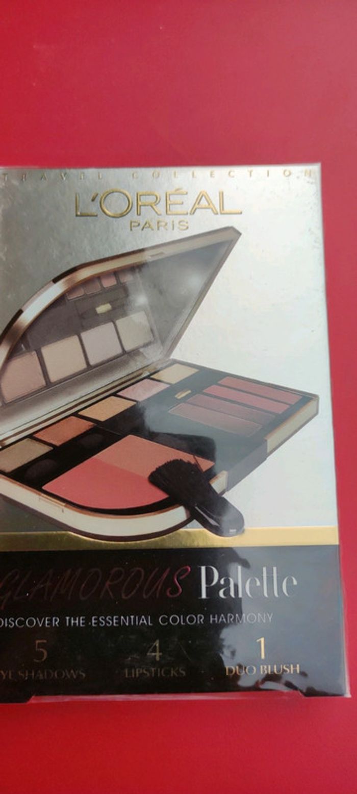 Magnifique pallette de maquillage Glamourous pallette de la marque L'Oréal - photo numéro 1