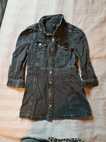 Robe jean noire Kiabi 4 ans