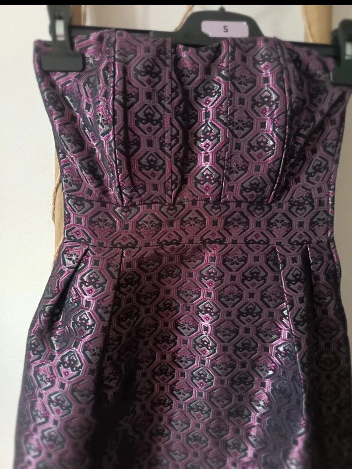 Robe bustier en jacquard - photo numéro 2