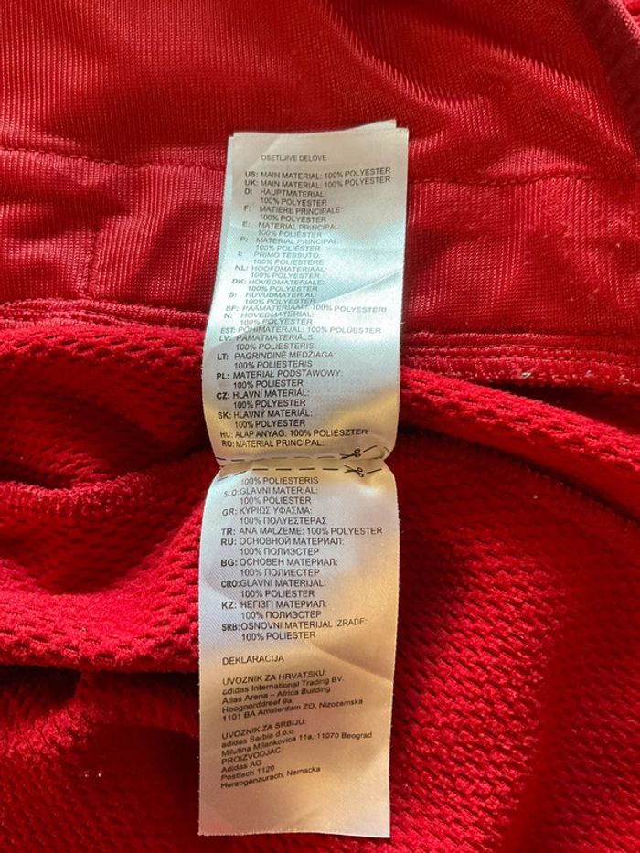 Sweat à capuche pour homme Adidas rouge foncé taille M 207 - photo numéro 11