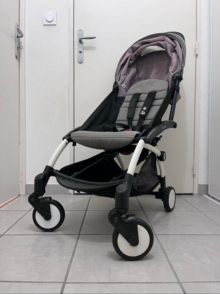 Poussette YOYO+  Stokke avec pack 6+ Gris - photo numéro 3