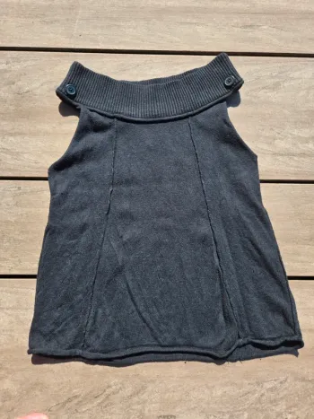 Pull sans manches 8 ans noir