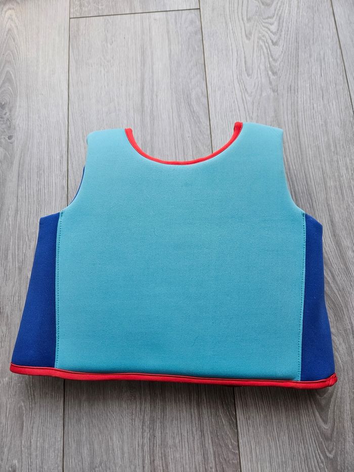 Gilet de natation mousse bleu-rouge 15 /18kg - photo numéro 2