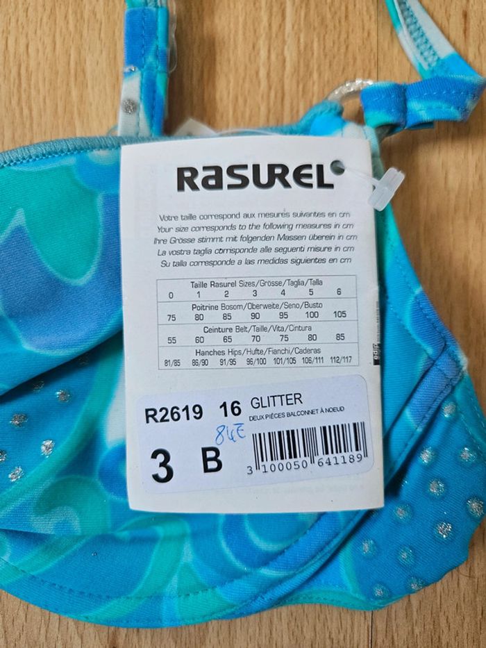 Maillot de bain 2 pièces Rasurel neuf - photo numéro 3