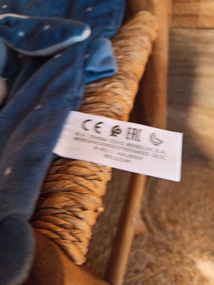 Doudou lapin bleu étoiles Simba toys tbe - photo numéro 3