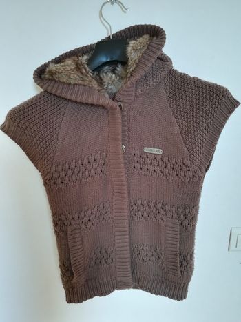 gilet capuche fourrure Creeks 12 ans