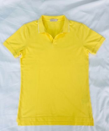 Polo homme Calvin Klein Jeans jaune liseré blanc - Taille L