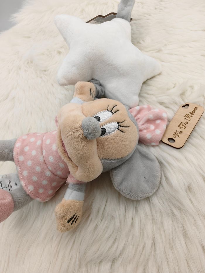 Doudou peluche musical Minnie Rose gris étoile Disney Primark - photo numéro 2