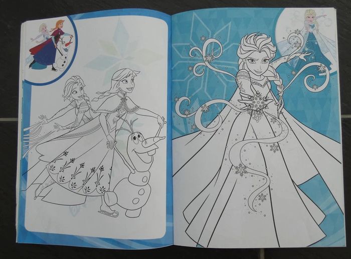 Livre de coloriages et stickers "Reine des Neiges" - photo numéro 6