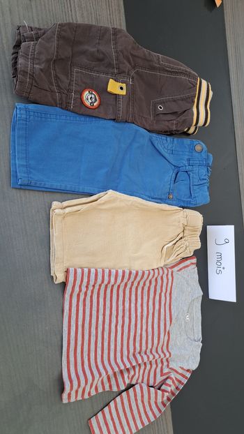 Lot de 5 vetements en 9 mois