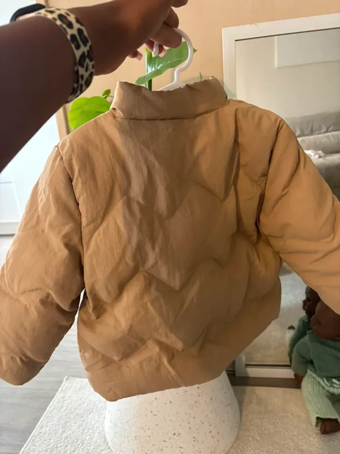 Manteau doudoune camel - photo numéro 2