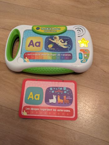 Tablette tactiKid Pocket Apprenti Lecture, Tablette Tactile sans Écran Vtech