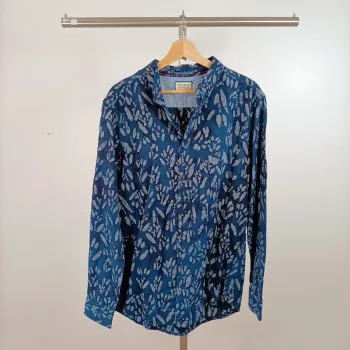 Chemise imprimée bleu marine Scotch & Soda neuve avec étiquette T.L A1484