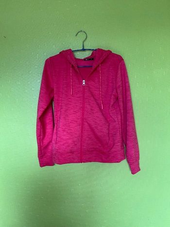 Sweat à capuche rose neuf taille S