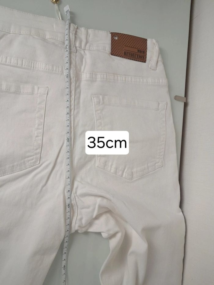 Md'M jean blanc été taille haute T.36/38 neuf - photo numéro 15