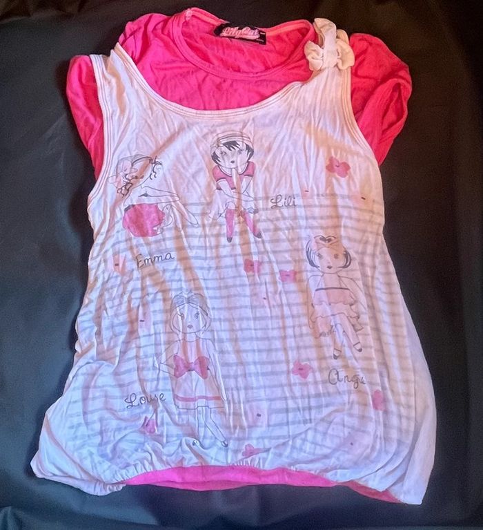 T-shirt pour fille – basique et confortable – bon état