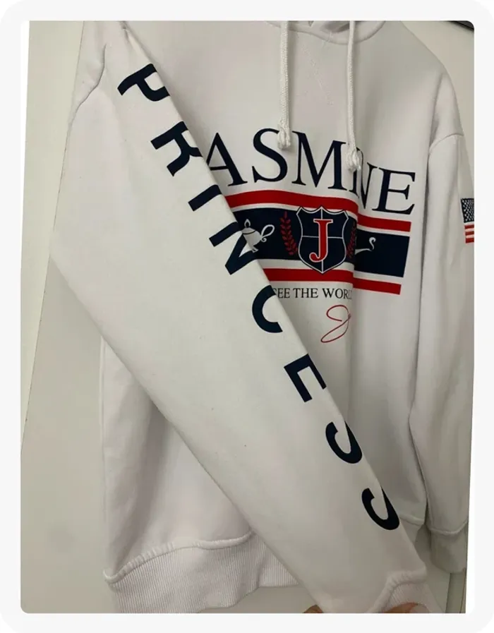 Sweat à capuche Jasmine blanc Undiz - photo numéro 4