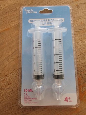 Seringues nasales pour bébé