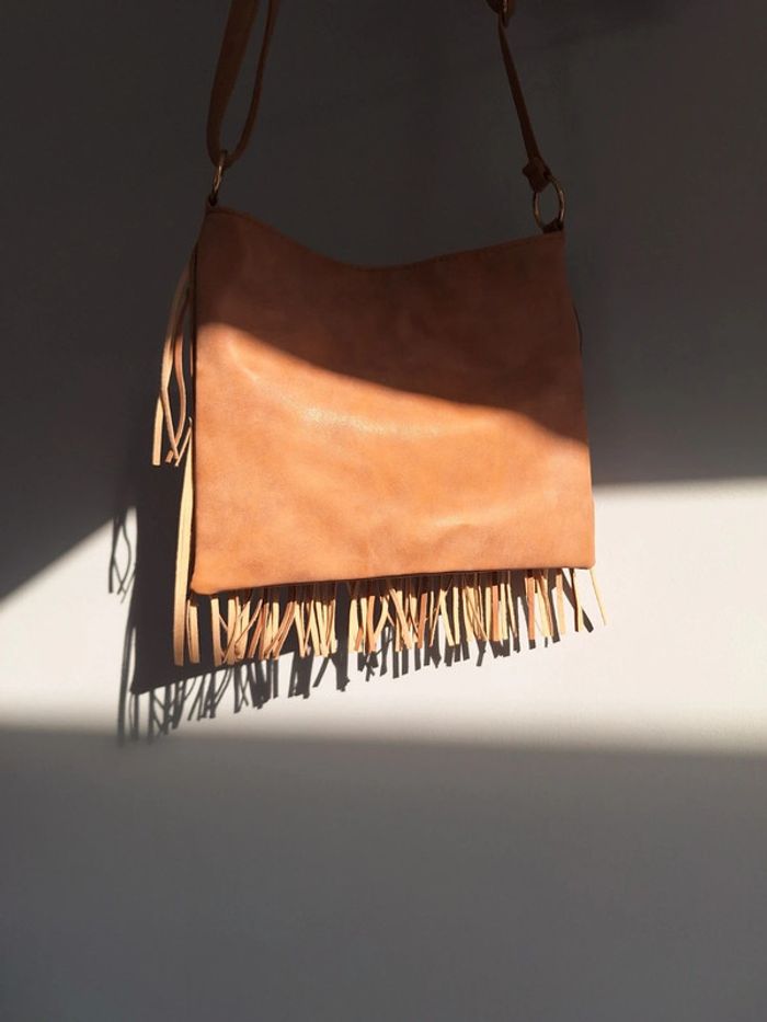 Sac franges camel style vintage - photo numéro 2