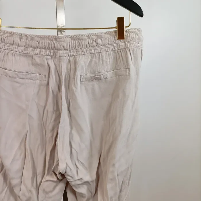 Pantalon fluide Gris clair, décontracté chic - Viscose / Coton Air Field T. 44 XXL - photo numéro 8