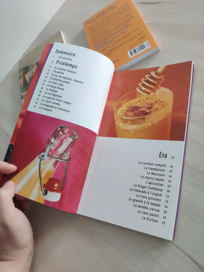 Lot de 3 livres recettes jus et cocktails normaux ou exotiques - photo numéro 4