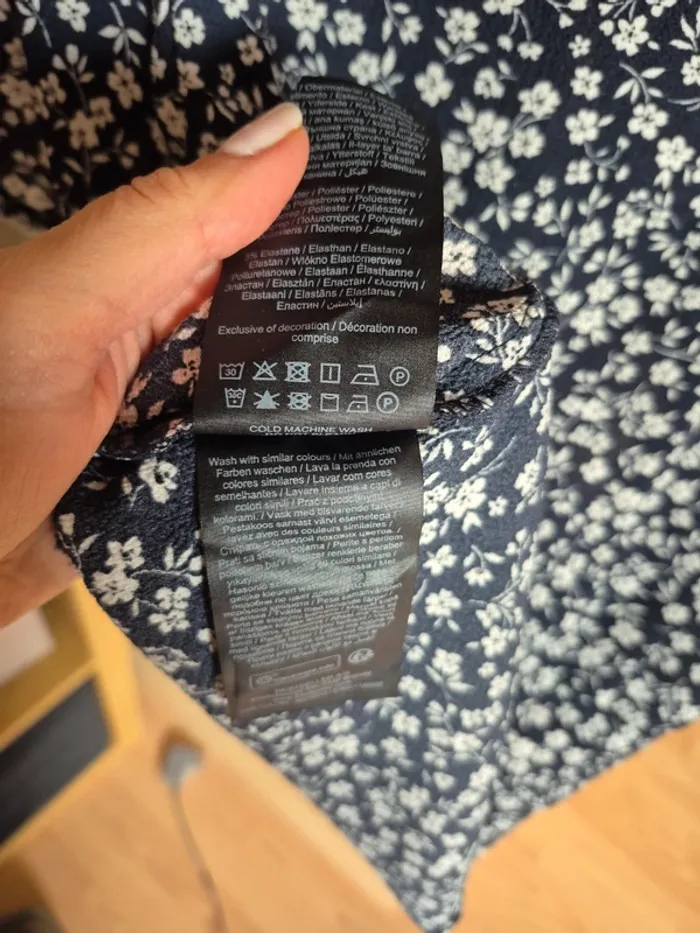 Blouse fluide marine neuve T38 only - photo numéro 5