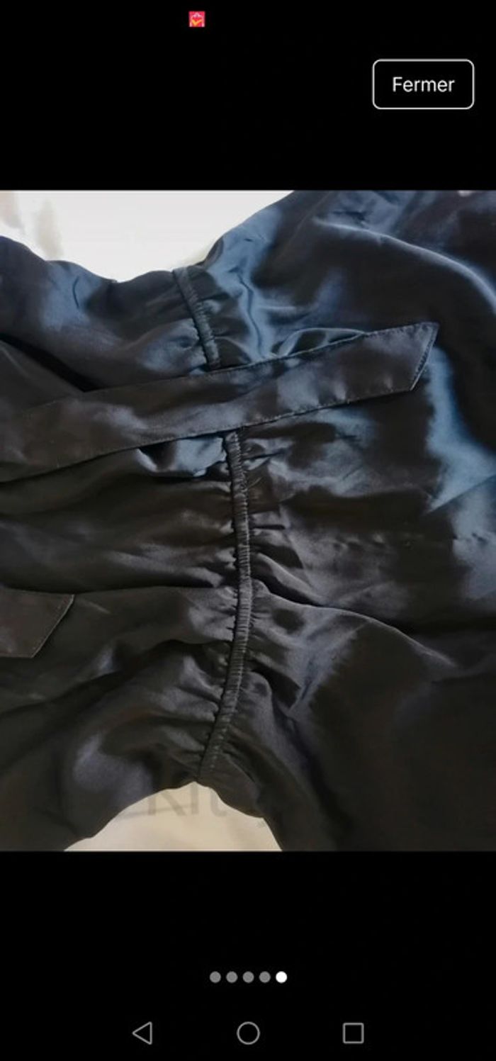 Robe noir satiné dicideo vintage - photo numéro 5