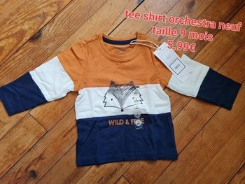 Tee shirt orchestra neuf taille 9 mois
