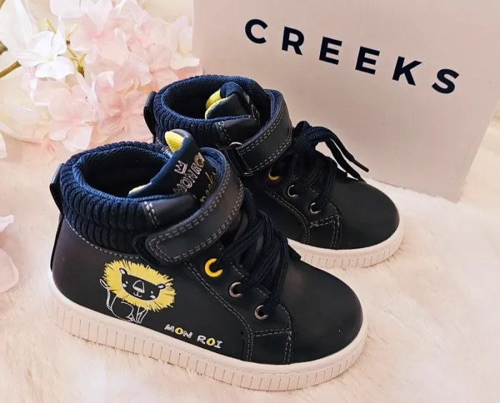 Baskets Sneakers Montantes Scratch Creeks Enfilage Facile T23