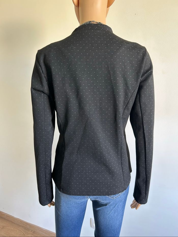 Blazer noir à pois Street One taille française 40 excellent état - photo numéro 5