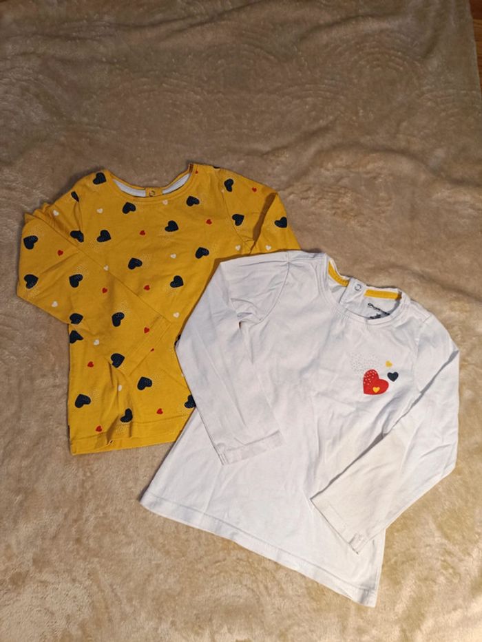 Lot t-shirts manches longues 36 mois