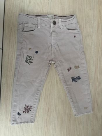 Jean Zara gris rosé taille 12-18 mois
