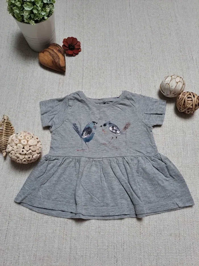 T-shirt oiseaux TAO 2 ans