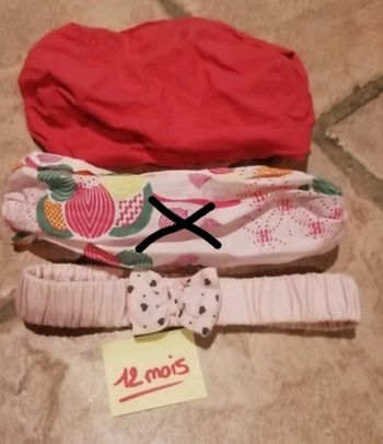 Lot de 2 bandeau et bandana fille