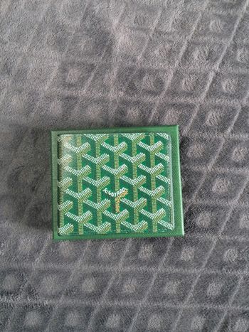 Porte feuille goyard vert