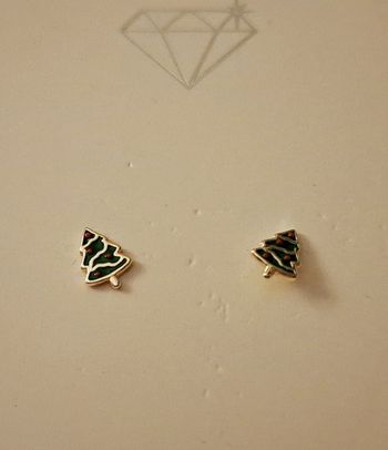 Boucles d’oreilles sapins de Noël