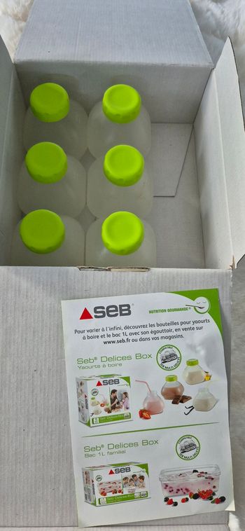 Pots  pour  yaourt  a boire seb multidelice