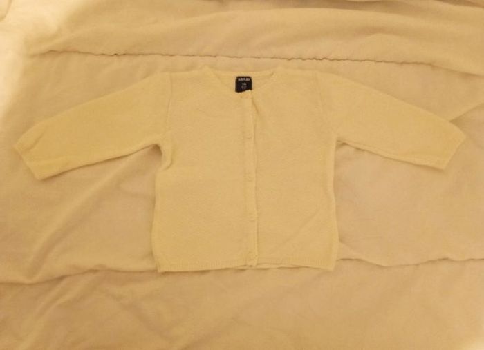 Gilet blanc été fille 3 mois - photo numéro 1