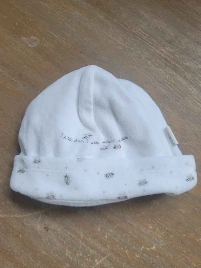 Bonnet naissance Petit bisou
