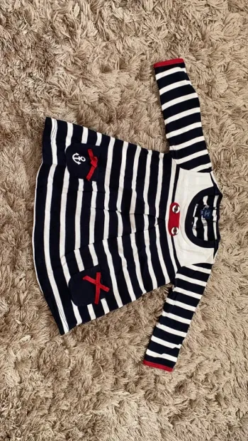 Je plie robe marin petite fille