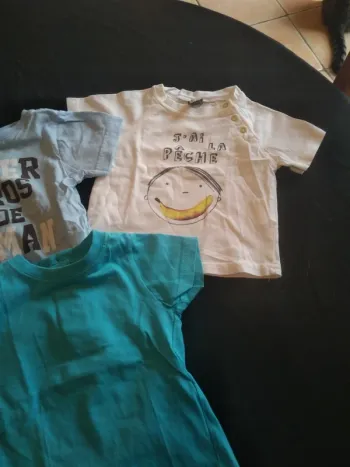 Lot de 4 Tee Shirt Garçons 6 Mois