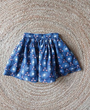 Jupe d'été imprimée taille réglable fille 3 ans